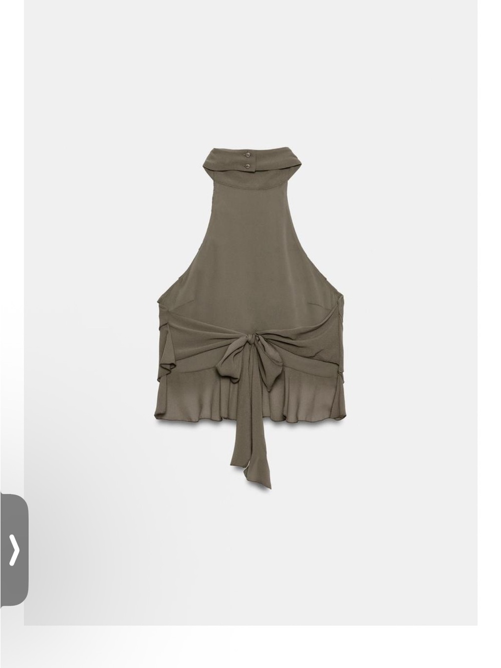 GEORGETTE HALTER TOP
LIGHT KHAKI